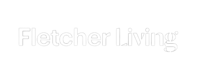 Fletcher Living logo (white)